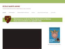 Tablet Screenshot of ecolesainteannelebarroux.fr